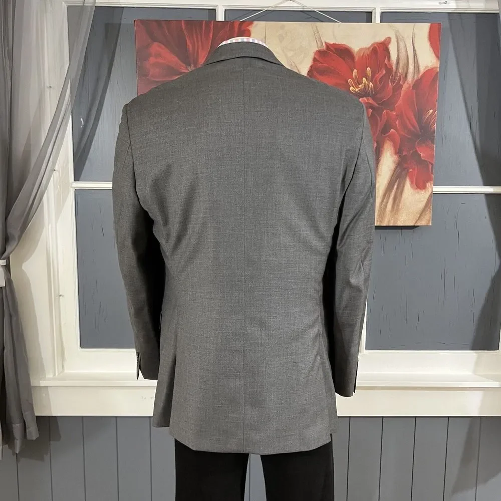 Calvin Klein Blazer Mens 👉Actual Size 44R👈‎ Wool Sport Jacket - Picture 3 of 13